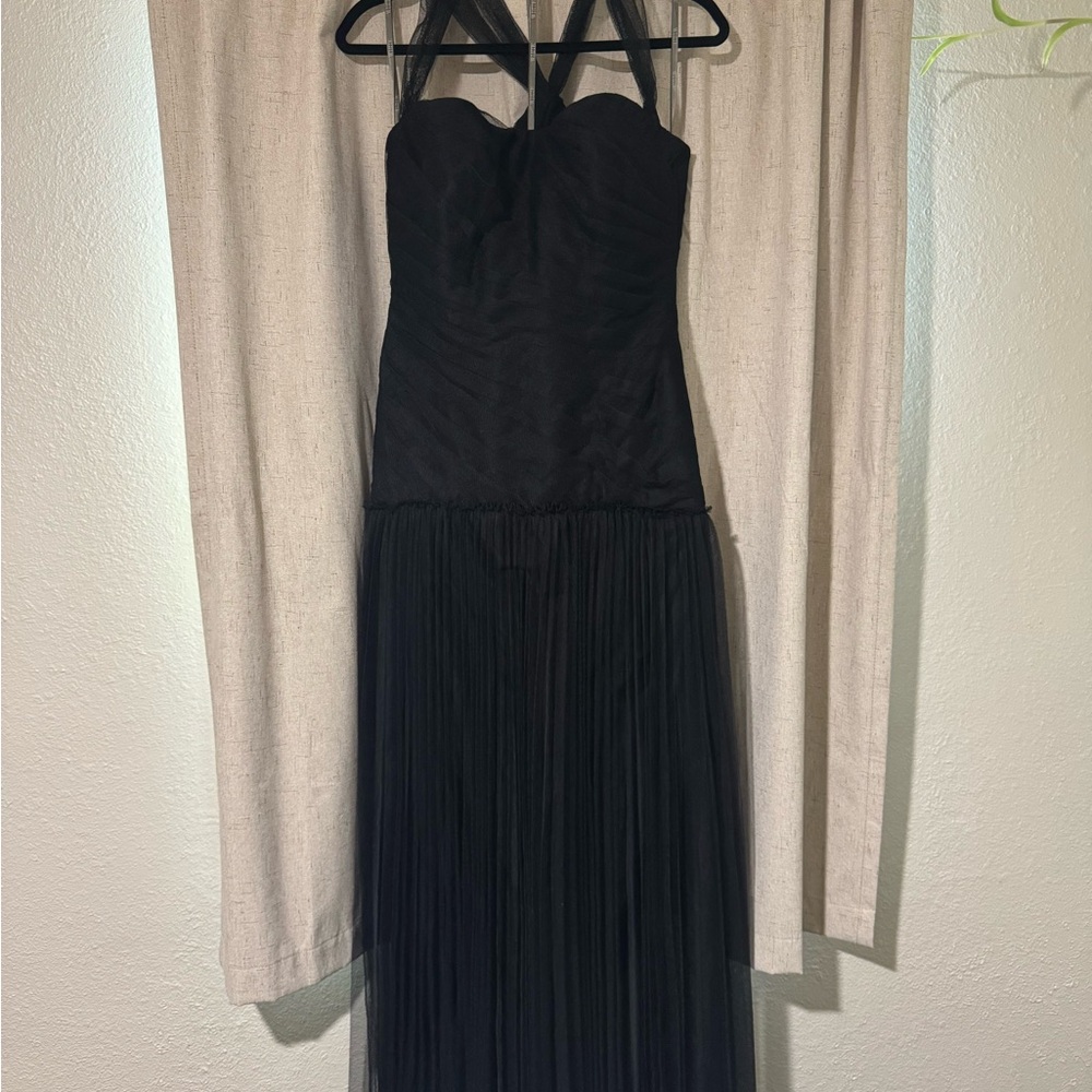 White by Vera Wang Strapless Black Dress